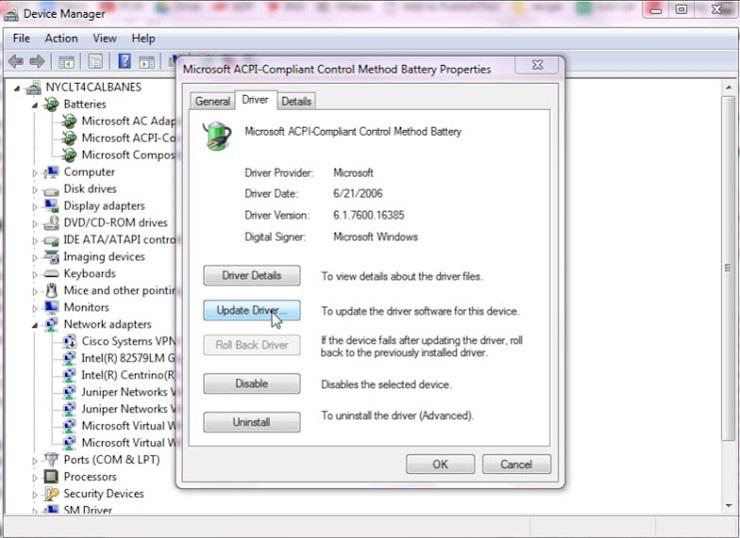 Gestion de l'alimentation Windows