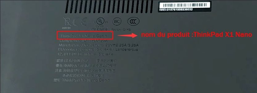 Mots clés des ordinateurs portables Lenovo