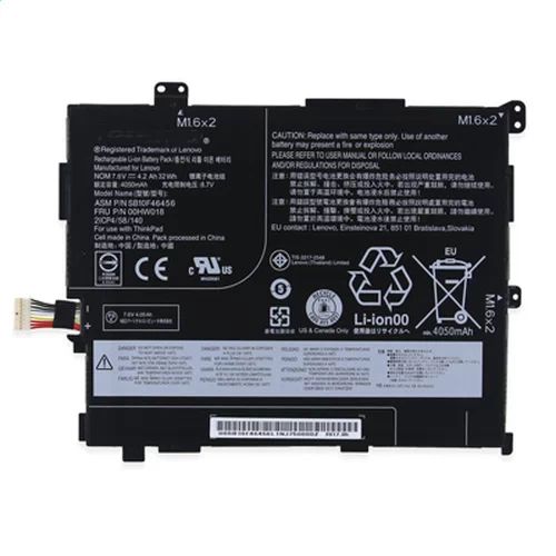 Batterie pour Lenovo Thinkpad 10 20E4