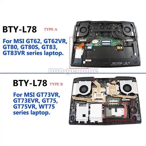 GT63 Titan 8RG  MSI batterie