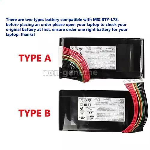 Batterie pour MSI GT63 Titan 8RG 