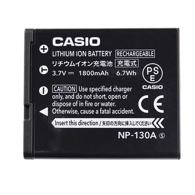 1800mAh Batterie pour Casio Exilim EX-H30