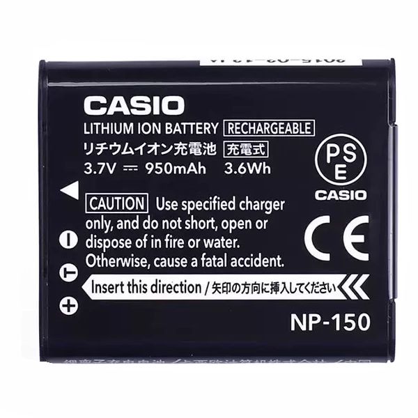 950mAh Batterie pour Casio Exilim EX-TR15BK